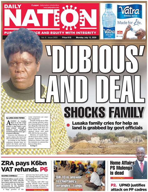 daily nation zambia newspaper